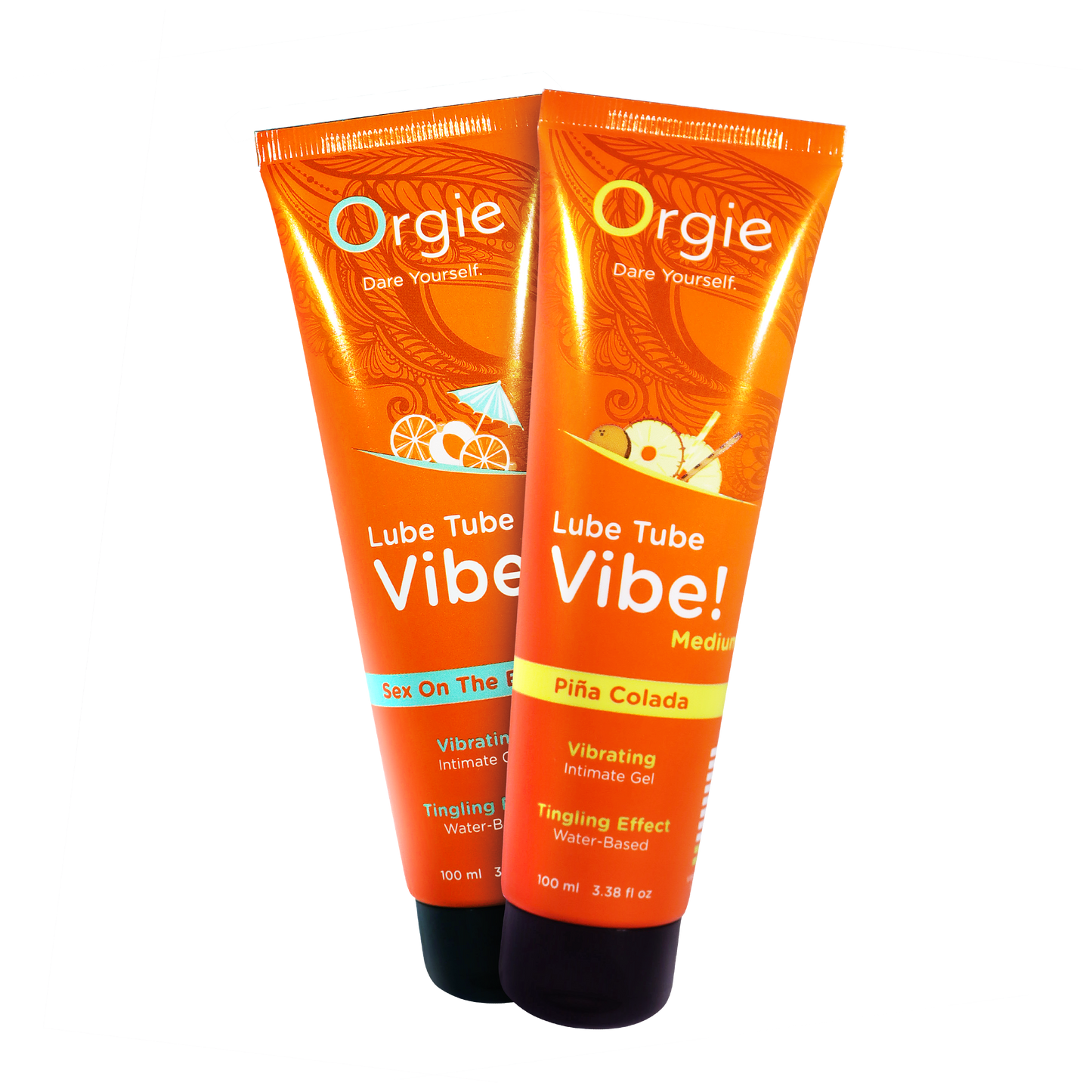 Lube Tube Vibe! - Medium - Piña Colada - 100ml | 3.38 fl oz.