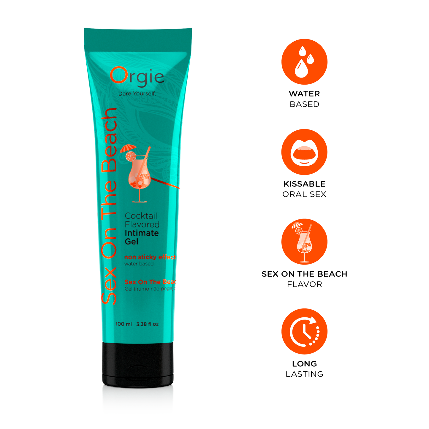 Lube Tube Cocktail Sex On The Beach - 100ml | 3.38 fl oz.