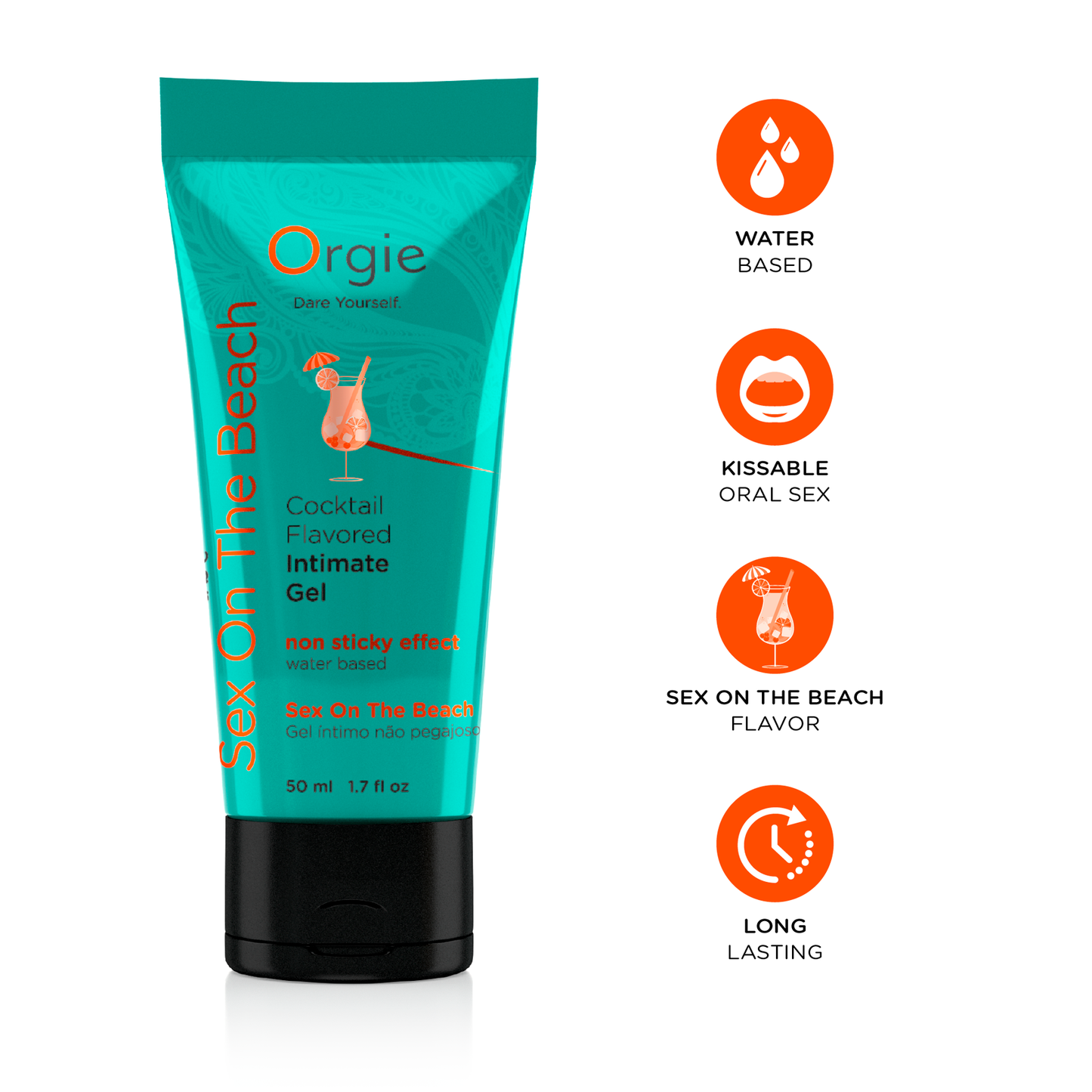 Lube Tube Cocktail Sex On The Beach - 50ml | 1.7 fl oz.