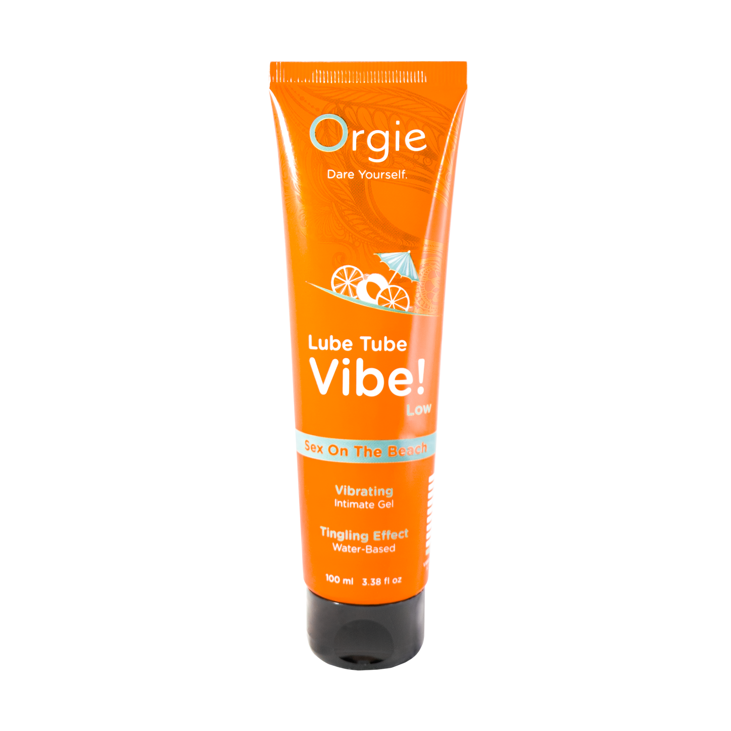 LUBE TUBE VIBE! - LOW - SEX ON THE BEACH KISSABLE WATER-BASED INTIMATE GEL WITH VIBRATION EFFECT - 100ml | 3.38 fl oz.