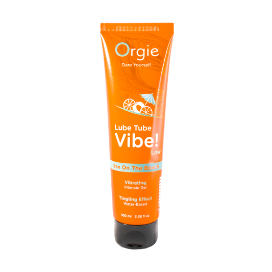 LUBE TUBE VIBE! - LOW - SEX ON THE BEACH KISSABLE WATER-BASED INTIMATE GEL WITH VIBRATION EFFECT - 100ml | 3.38 fl oz.