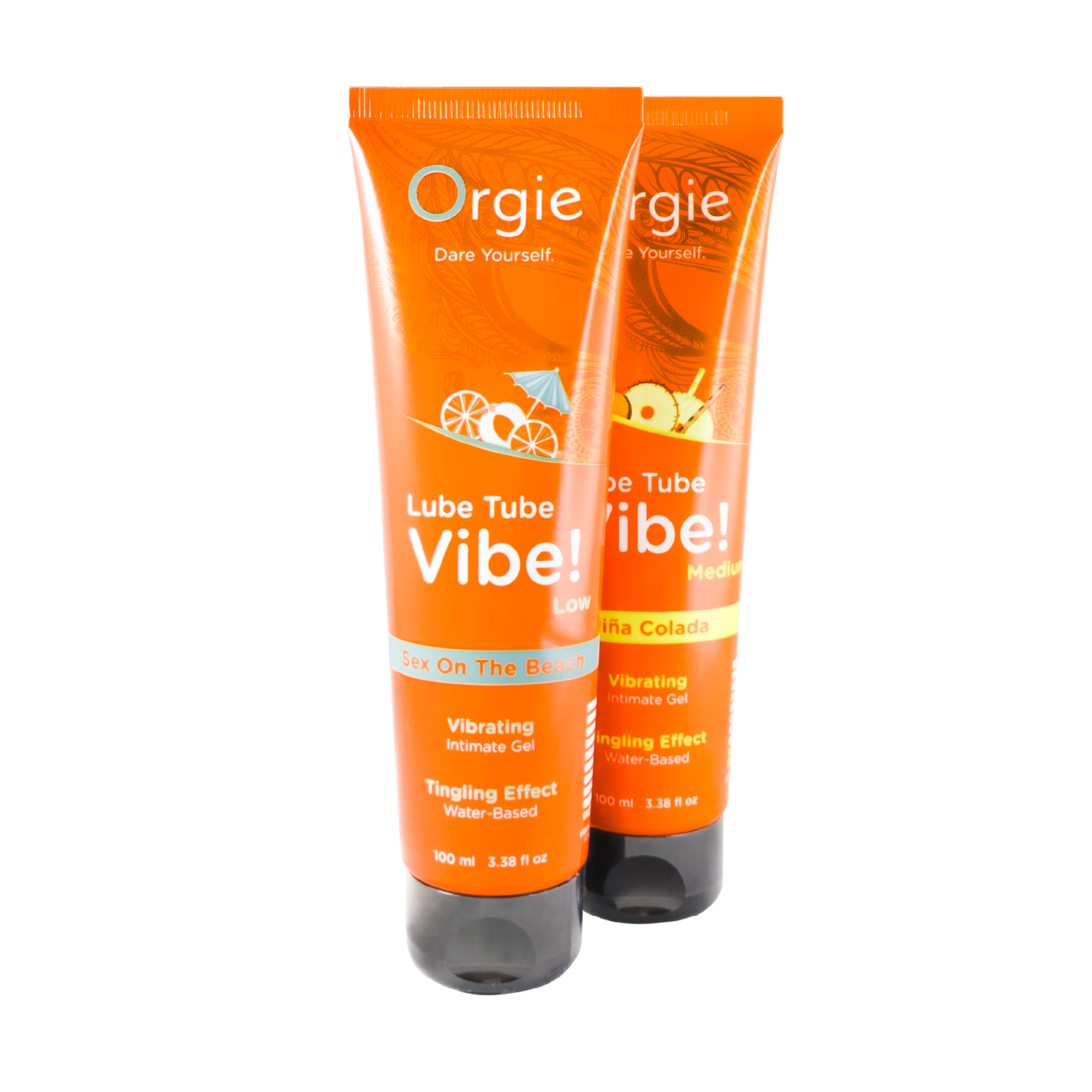 LUBE TUBE VIBE! - LOW - SEX ON THE BEACH KISSABLE WATER-BASED INTIMATE GEL WITH VIBRATION EFFECT - 100ml | 3.38 fl oz.