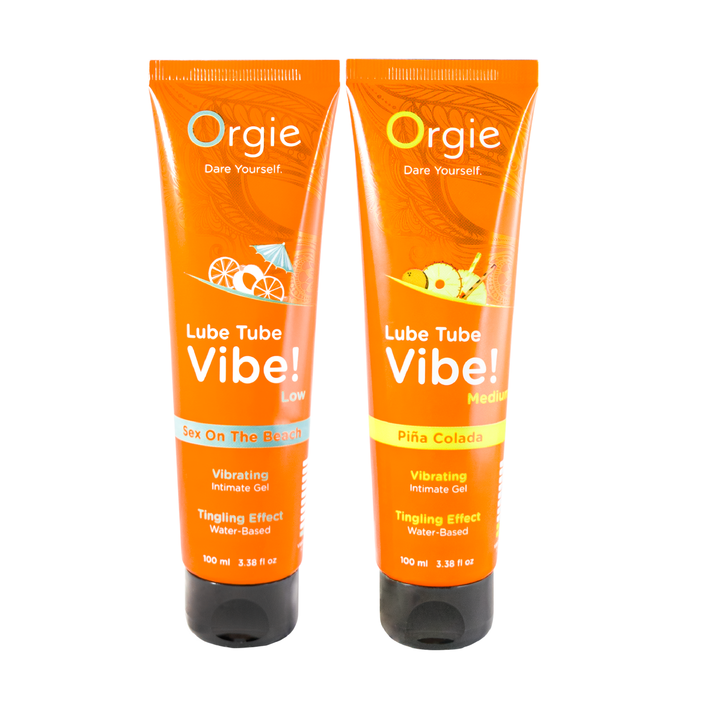 LUBE TUBE VIBE! - LOW - SEX ON THE BEACH KISSABLE WATER-BASED INTIMATE GEL WITH VIBRATION EFFECT - 100ml | 3.38 fl oz.